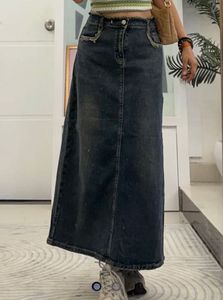 Retro Style Denim Skirt