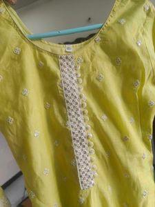 Lime Green Kurta Set