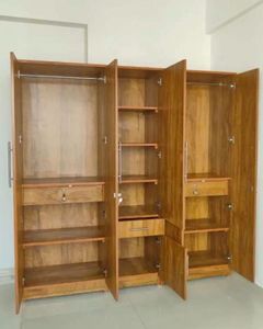 Marble Finish Wardrobe with Mirror