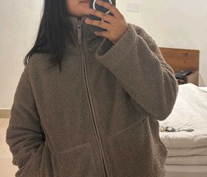 Cozy Grey Fleece Jacket