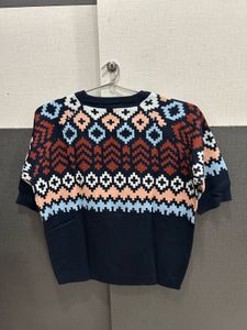 Cozy Geometric Print Sweater
