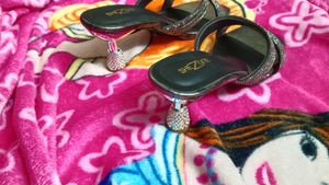 Sparkling Embellished Heeled Sandals