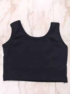 Black Ribbed Tank Top
