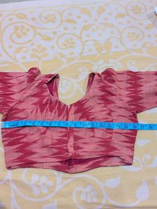 Boho Chic Pink Ikat Blouse