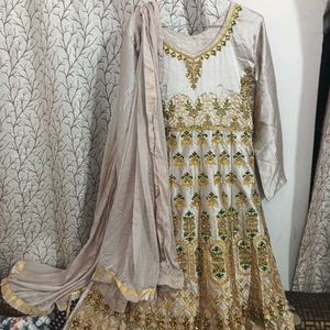 Elegant Embroidered Ethnic Gown