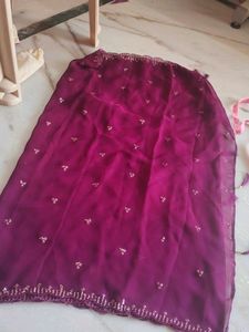 Baby Pink Color Sttiched Lahnga5 Miter  Flare,Blau