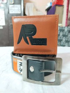 Men's Belt and Wallet Set