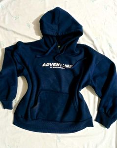 Navy Blue "Adventure is Worthwhile" Hoodie