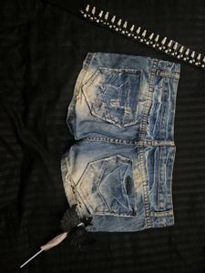 y2k vintage Distressed Denim Shorts