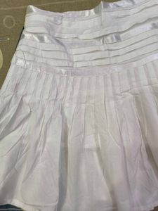Pleated Pure White Summer Skirt 🕊️