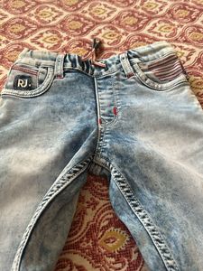 Kids Light Wash Distressed Jeans