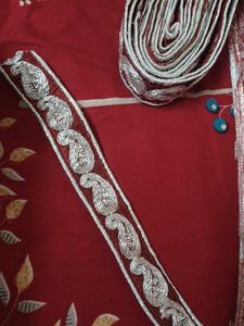 Embroidered saree Border lace