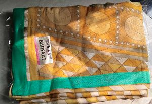 gold yellow Saree