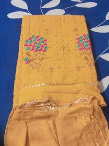 Beautiful Yellow Kurta Set with Embroidery