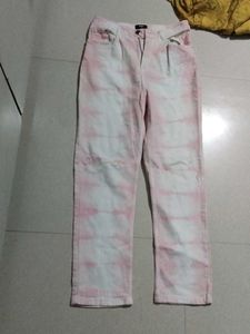 Pink Tie-Dye Jeans