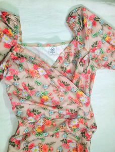 Elegant Floral Print Midi Dress