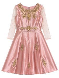 Stunning Pink Embellished Ethnic Gown