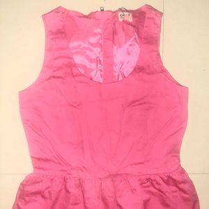 Vibrant Pink Chic Sleeveless Only Dress - Women