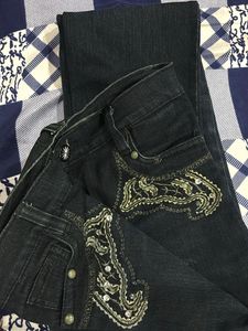 Embellished Dark Wash Jeans