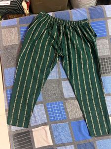 Green Striped Trousers