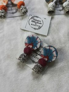 Handmade Fabric Earrings (combo of 3)