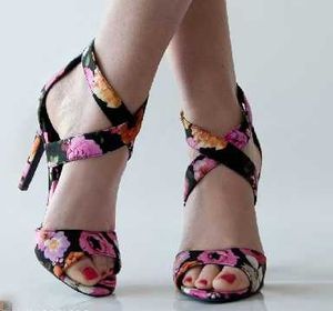 ˚˖𓍢ִ໋❀Floral Strap Heels˚˖𓍢ִ໋❀