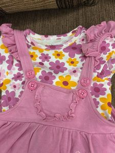 Adorable Pink Bunny Dress Set