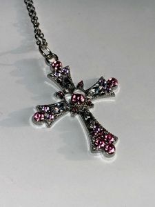 Barbiecore Cross Necklace🩰