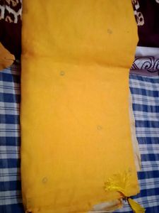 yellow saree with blouse