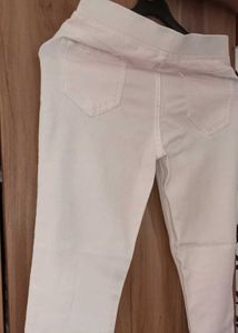 White Slim Fit Denim Jeggings (Size 9-10)