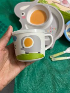 Adorable Elephant Baby Feeding Set