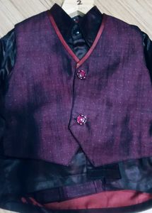 Boys Burgundy  Suit Set