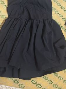 Zara black skater dress