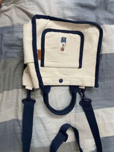 Cute Embroidered Canvas Tote Bag