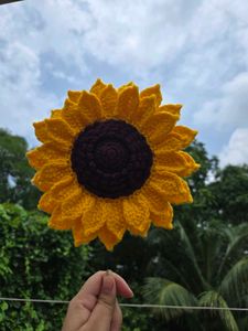crochet sunflower