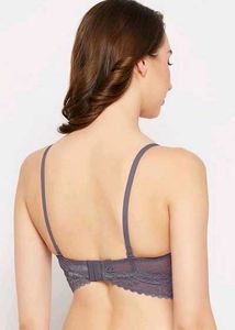 Clovia Balconette Bralette in Dark Grey
