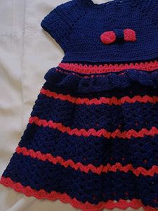 Handmade Crochet Baby Dress