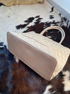 vintage Chanel Quilted Cream Handbag