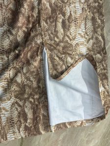 snake pattern skirt