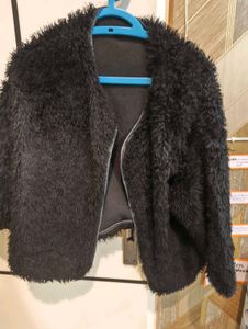 Black Faux Fur Jacket