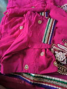 Embellished Pink Saree 💓