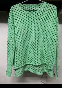 Lightweight Mint Green Knit Sweater