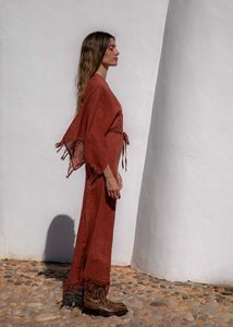 Bohemian Maxi Dress with Fringe