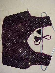 Sequence Blouse In Wine Colour❤️‍🔥