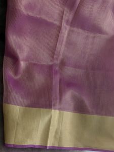 Light Weight Pink Golden Saree