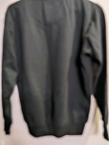 Black Cotton Wool Sweatshirt Unisex
