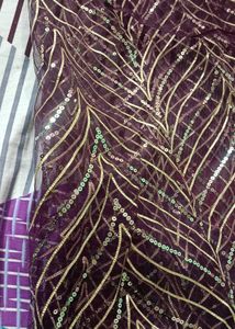 Sparkling Sequin Embellished Fabric