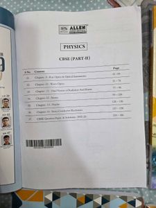 Allen CBSE Physics, Maths, Chemistry Study Books