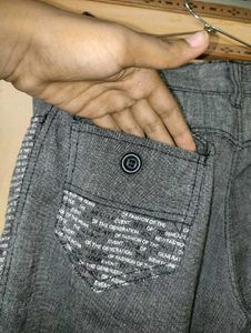 Men's Grey Casual Trousers | 30 in Waist