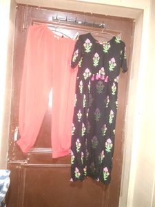 Princess Front Cut Designer Kurta With Lower S